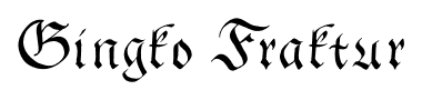 Gingko Fraktur font